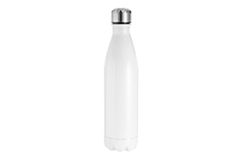 17oz Stainless Steel Coke Shaped Bottle - White Bottom